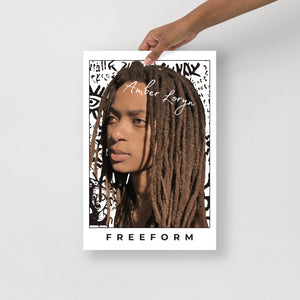 "FREEFORM" Portrait Poster