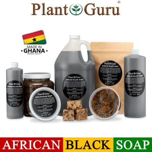 Raw African Black Soap 1 lb. Bar From Ghana